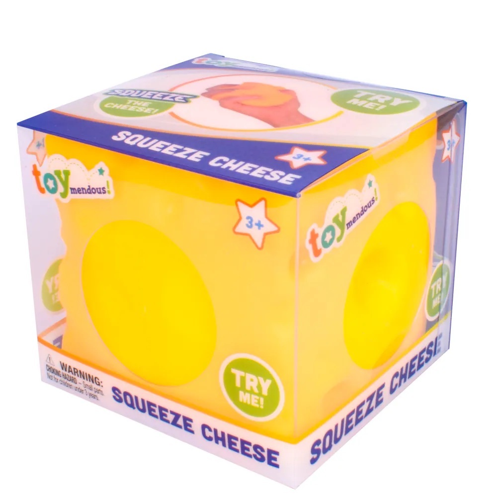 Toymendous! Large Squishy Squeeze Cheese - Brand New